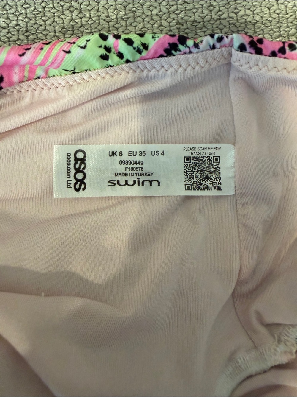 ASOS Rashguard Size 4 - Picture 3 of 3